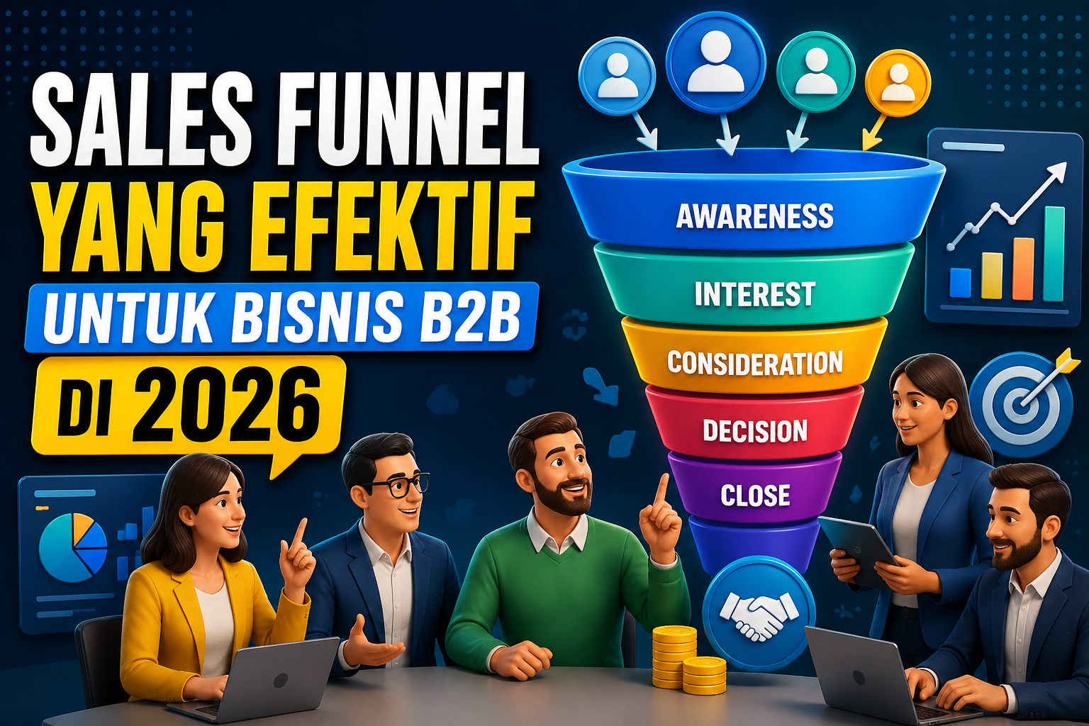 Read more about the article Sales Funnel yang Efektif untuk Bisnis B2B di 2026