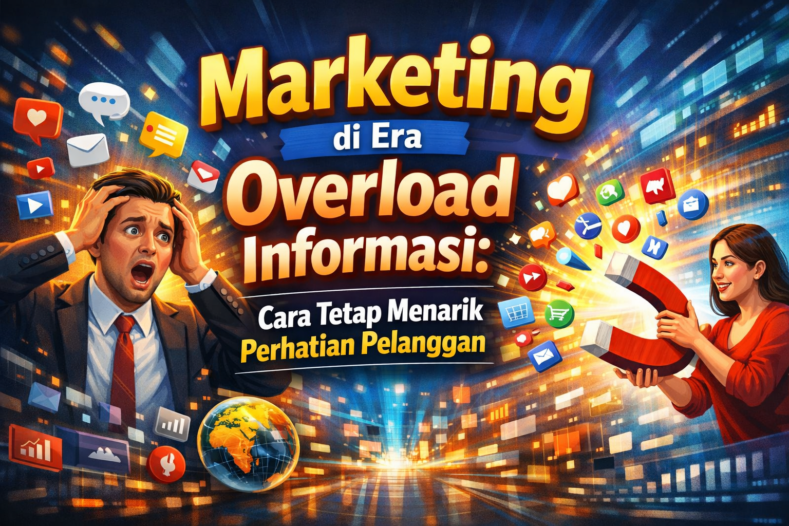 Read more about the article Marketing di Era Overload Informasi: Cara Tetap Menarik Perhatian Pelanggan