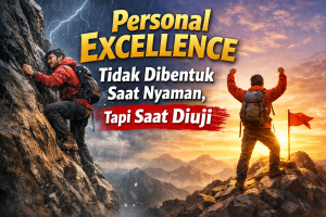 Read more about the article Personal Excellence Tidak Dibentuk Saat Nyaman, Tapi Saat Diuji