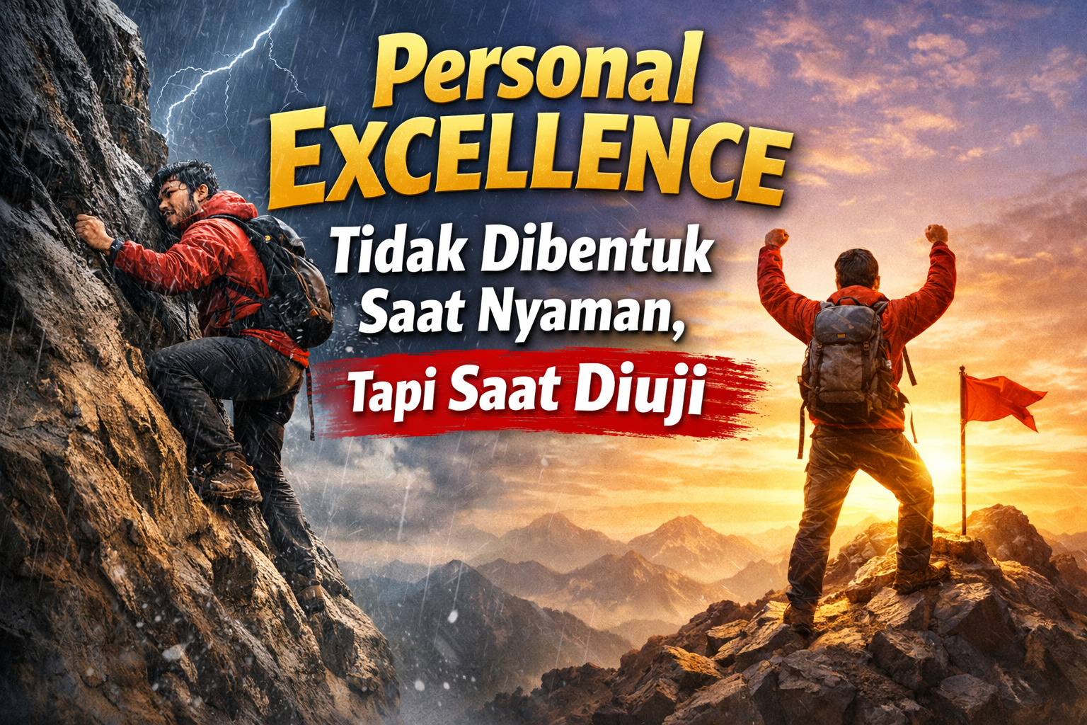 You are currently viewing Personal Excellence Tidak Dibentuk Saat Nyaman, Tapi Saat Diuji
