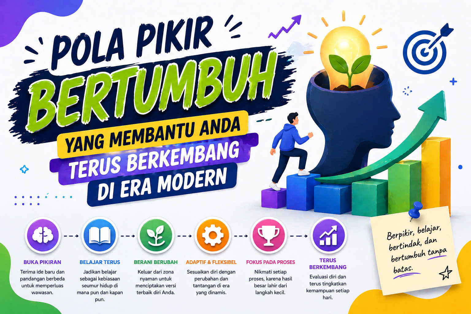 Read more about the article Pola Pikir Bertumbuh yang Membantu Anda Terus Berkembang di Era Modern
