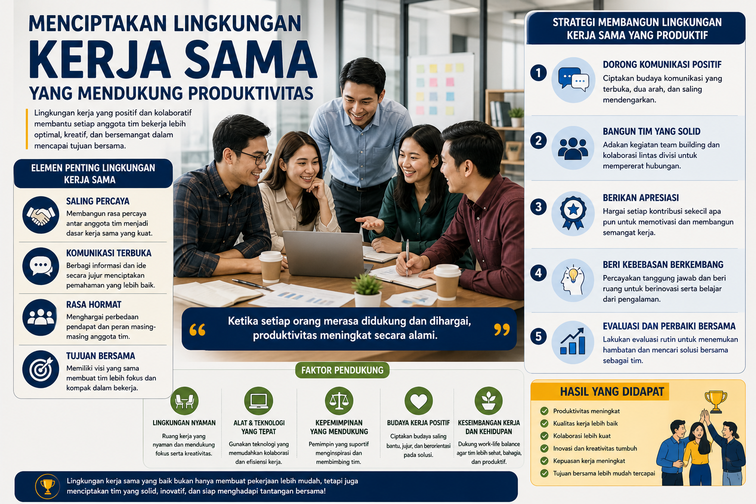 Read more about the article Menciptakan Lingkungan Kerja Sama yang Mendukung Produktivitas