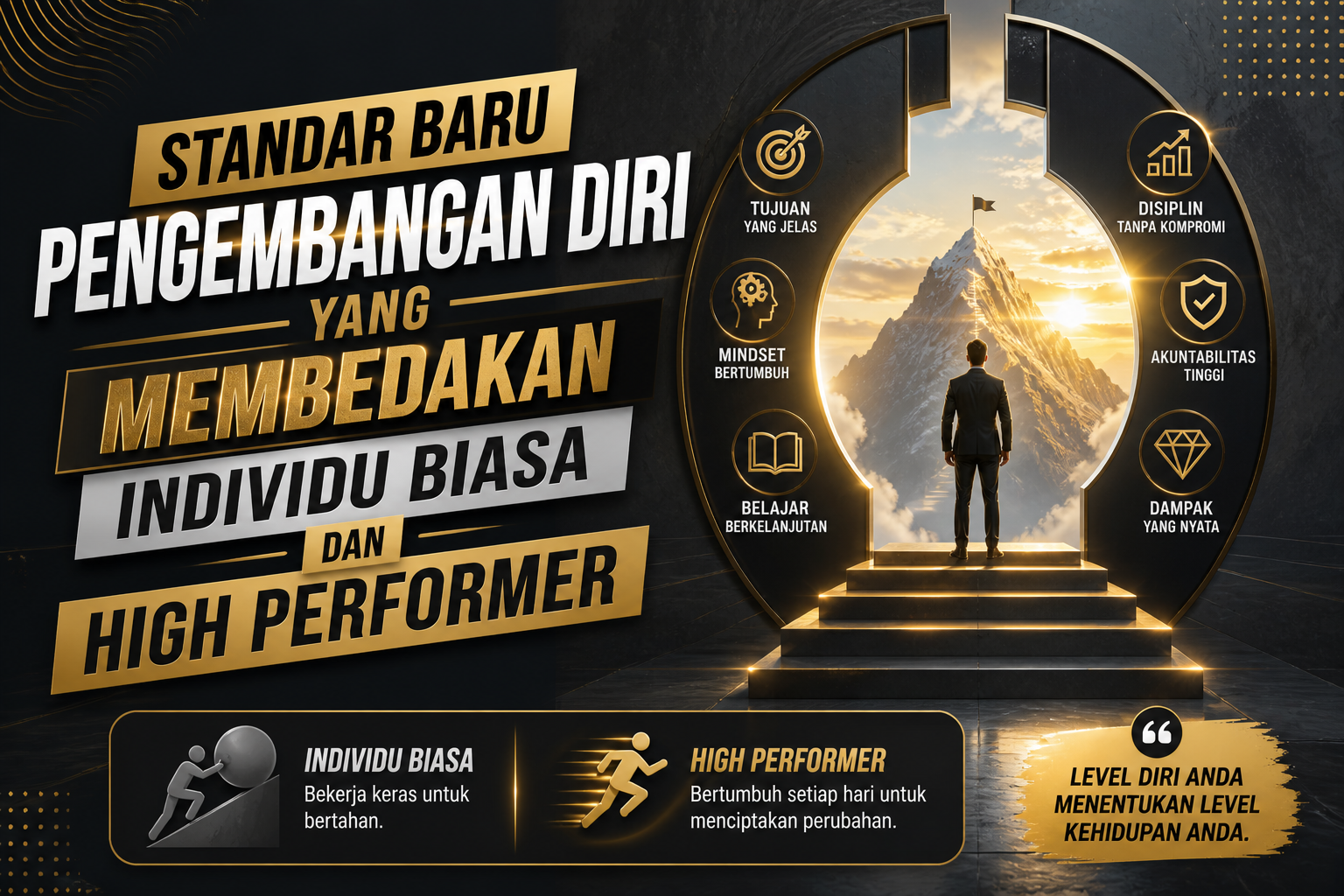 Read more about the article Standar Baru Pengembangan Diri yang Membedakan Individu Biasa dan High Performer