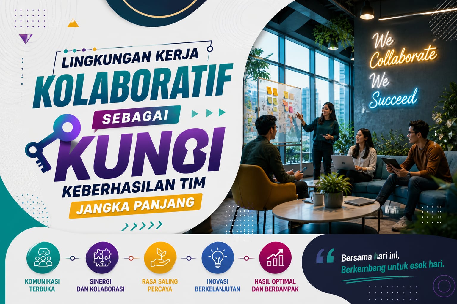 Read more about the article Lingkungan Kerja Kolaboratif sebagai Kunci Keberhasilan Tim Jangka Panjang