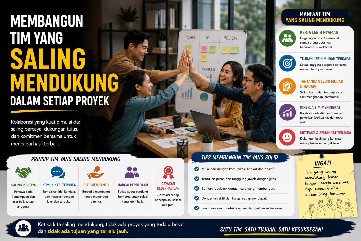 Read more about the article Membangun Tim Saling Mendukung dalam Setiap Proyek