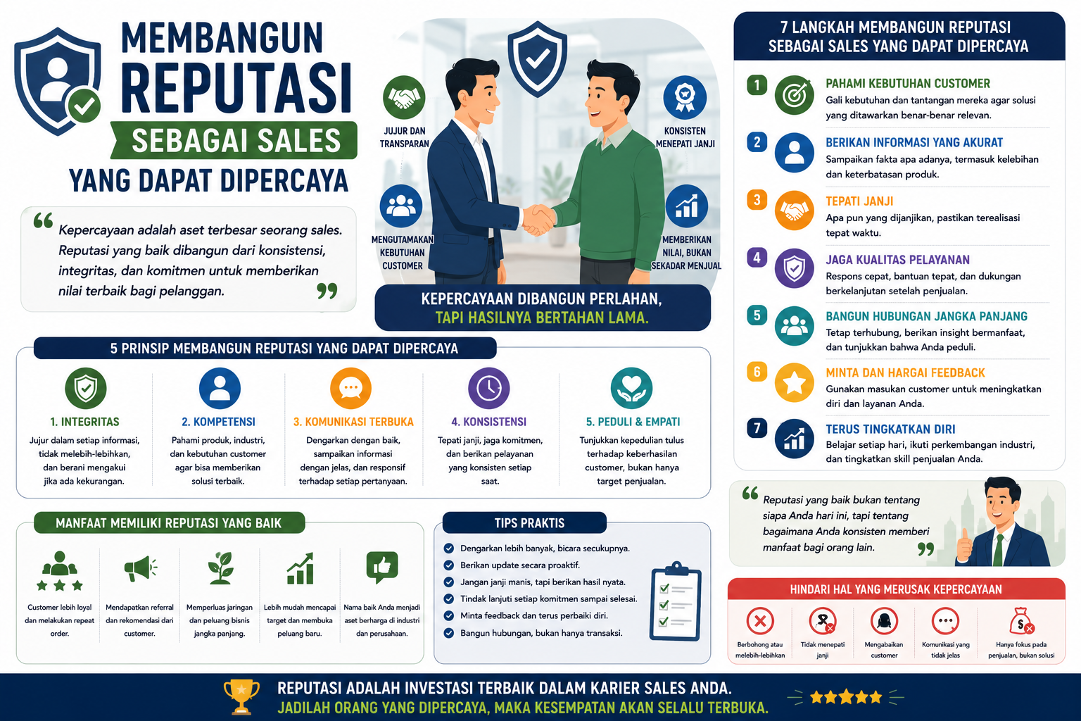 Read more about the article Membangun Reputasi sebagai Sales yang Dapat Dipercaya