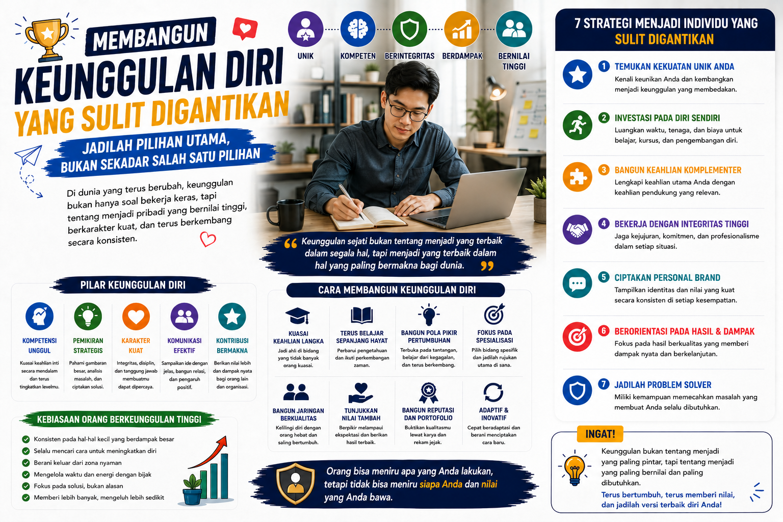 Read more about the article Membangun Keunggulan Diri yang Sulit Digantikan
