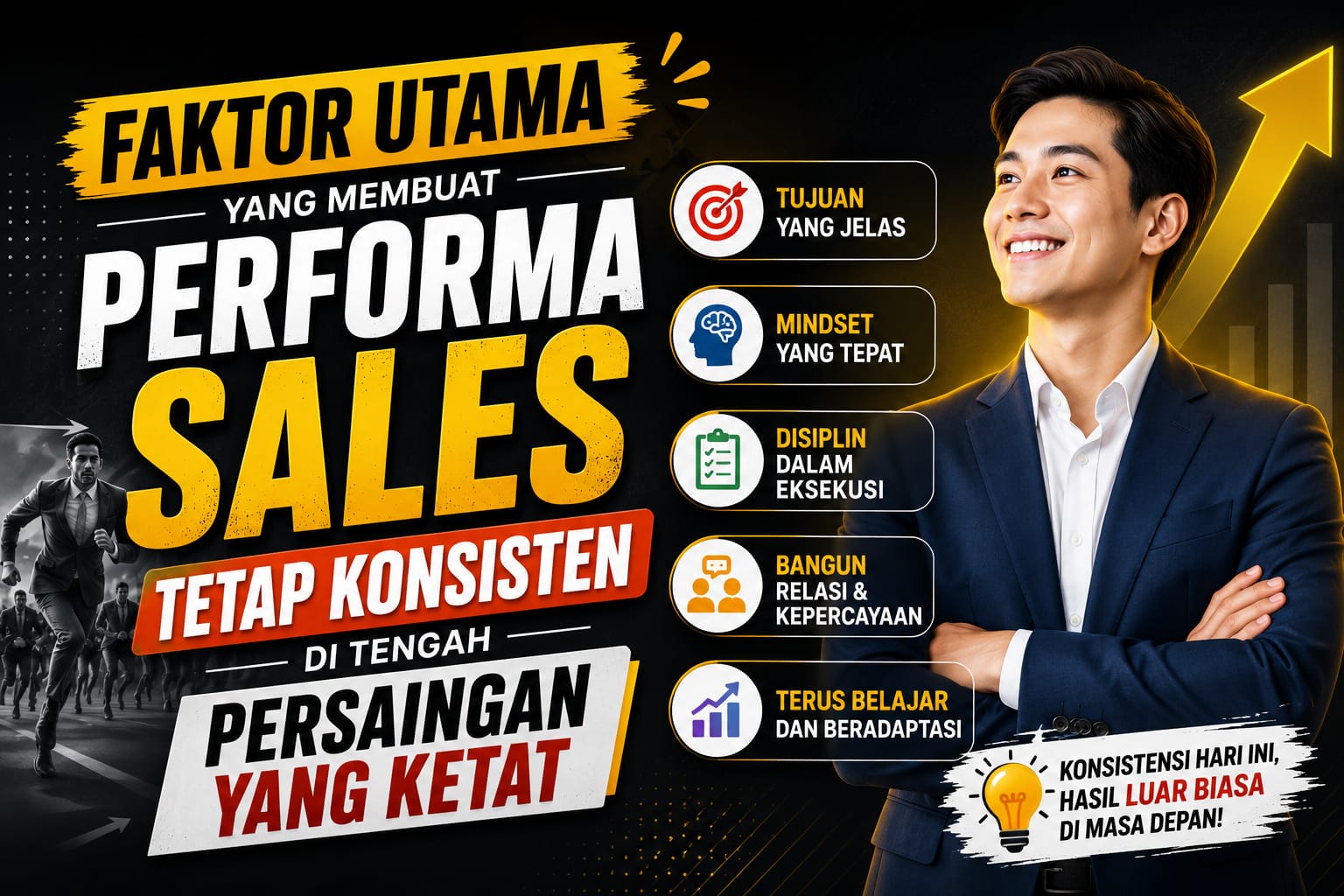 Read more about the article Faktor Utama yang Membuat Performa Sales Tetap Konsisten di Tengah Persaingan yang Ketat