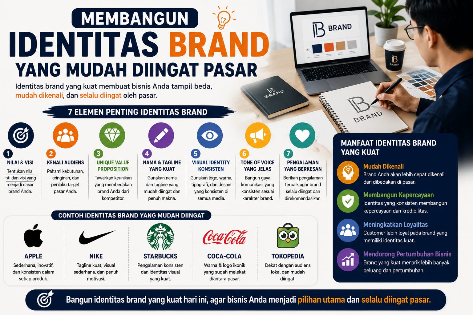 Read more about the article Membangun Identitas Brand yang Mudah Diingat Pasar