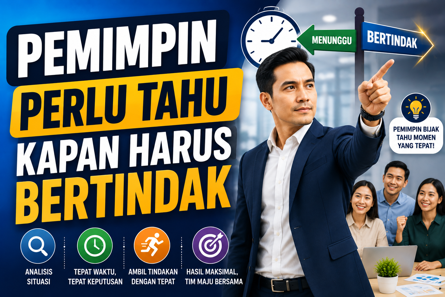Read more about the article Pemimpin Perlu Tahu Kapan Harus Bertindak