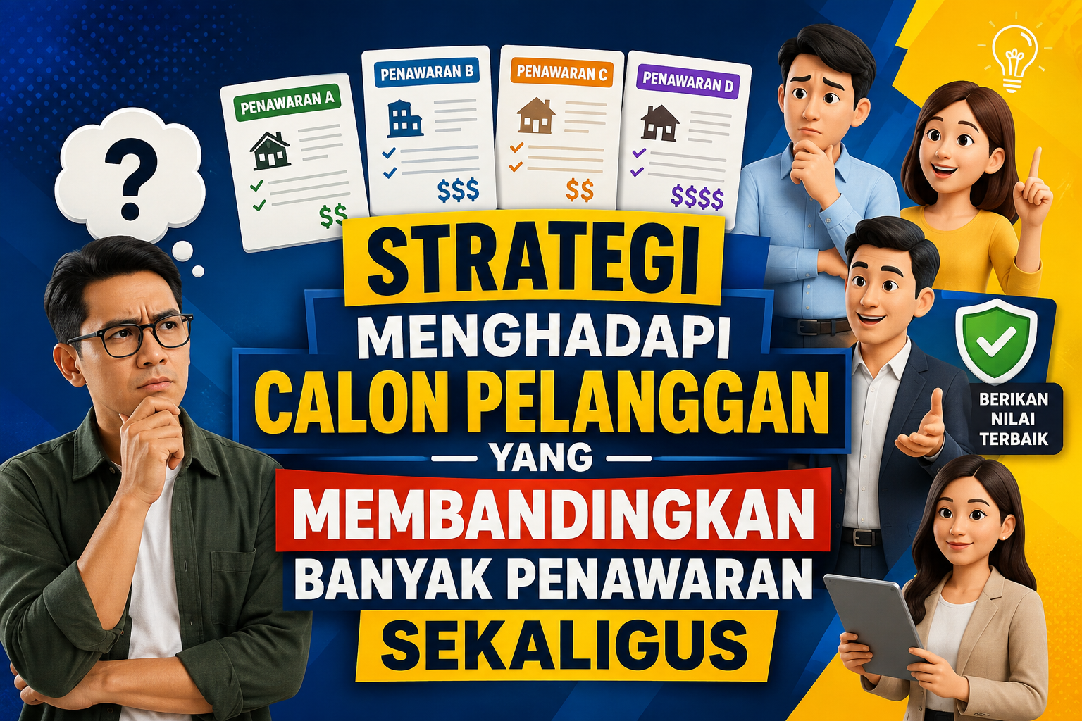 Read more about the article Strategi Menghadapi Calon Pelanggan yang Membandingkan Banyak Penawaran Sekaligus