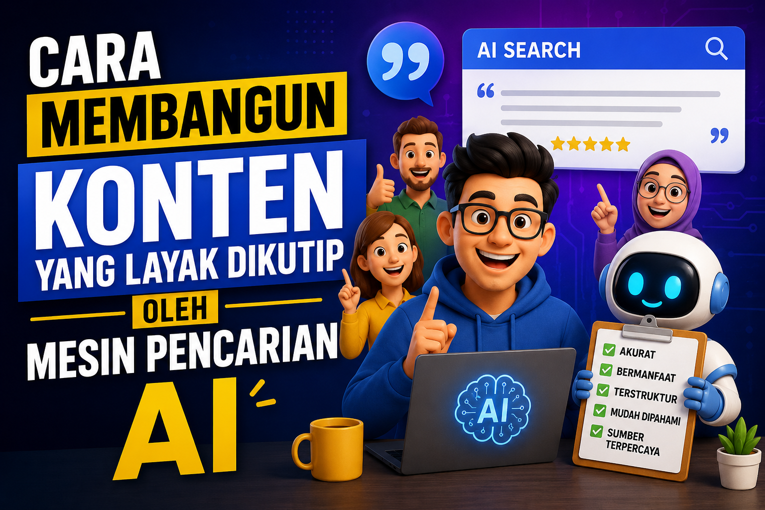 Read more about the article Cara Membangun Konten yang Layak Dikutip oleh Mesin Pencarian AI